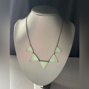 Green Triangle Necklace
